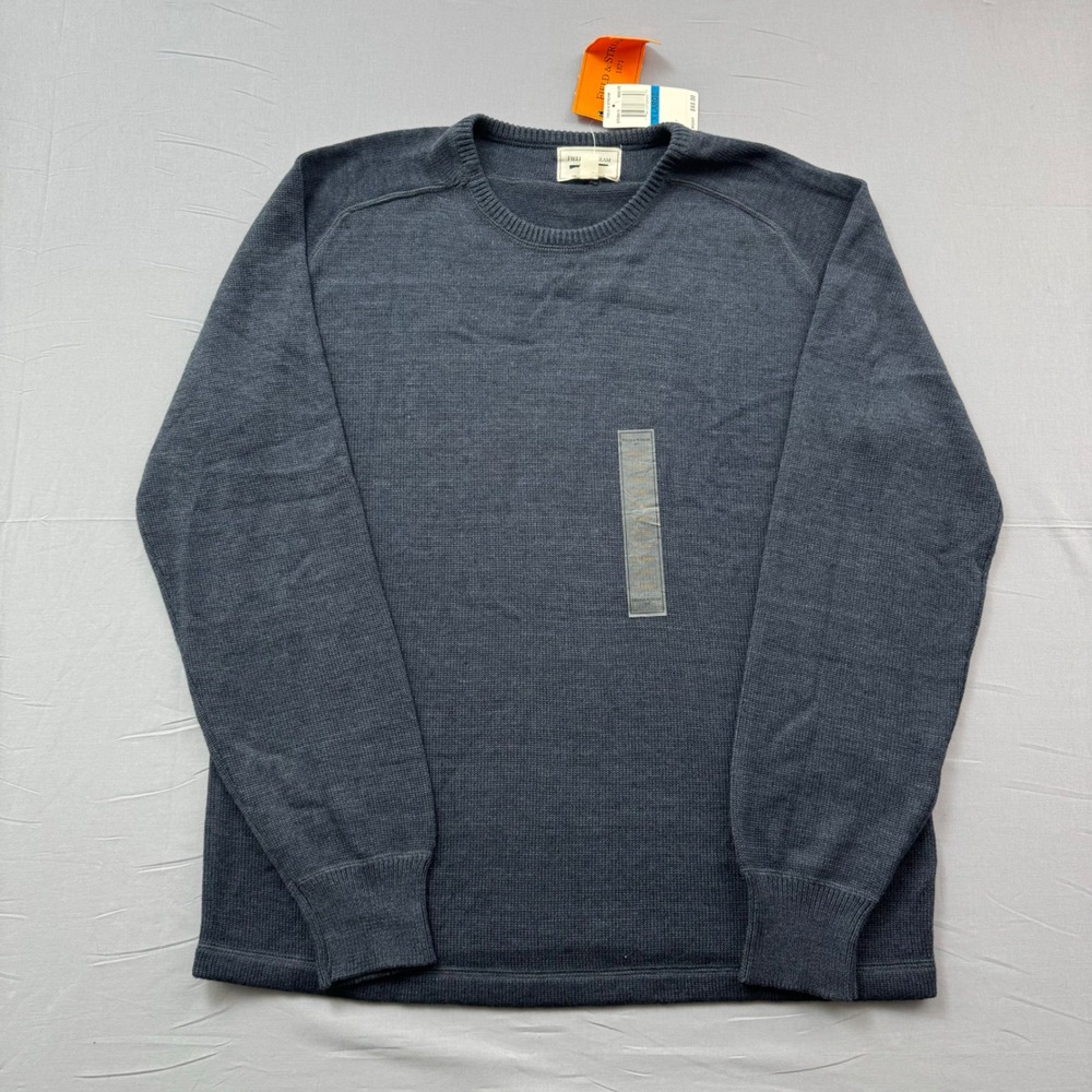 Field & Stream Mens Indigo Heather‎ Crewneck Sweater XL NWT BTFSR0170